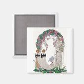Aimant Mariée Art Déco (Recto/Verso)