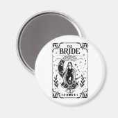 Aimant Mariée de Bachelorette Sorcière Coven Mariage Goth (Recto/Verso)
