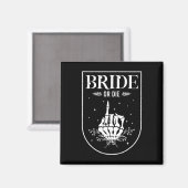 Aimant Mariée d'Halloween ou mourir Gothique Enterrement  (Recto/Verso)