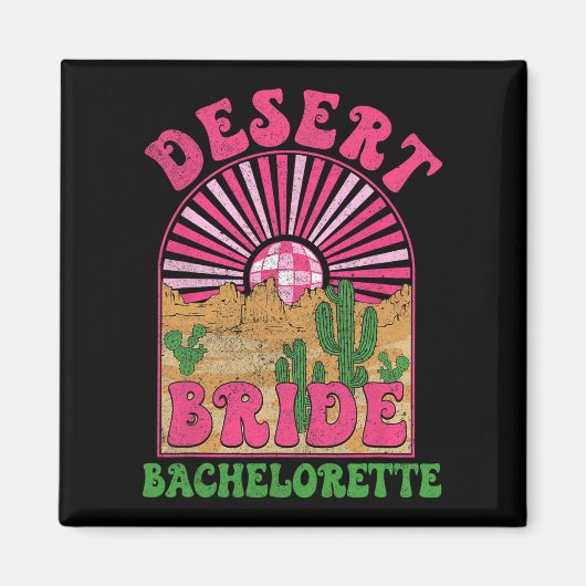 Aimant Mariée du désert EVJF Tournée Groovy B (Devant)