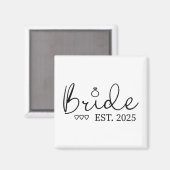 Aimant Mariée Env. 2025 Mariée Future Mariée Fiançailles  (Recto/Verso)