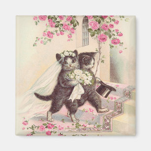 Aimant Mariée et  de chats Mariages