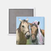 Aimant Mariée et marié équin (Recto/Verso)