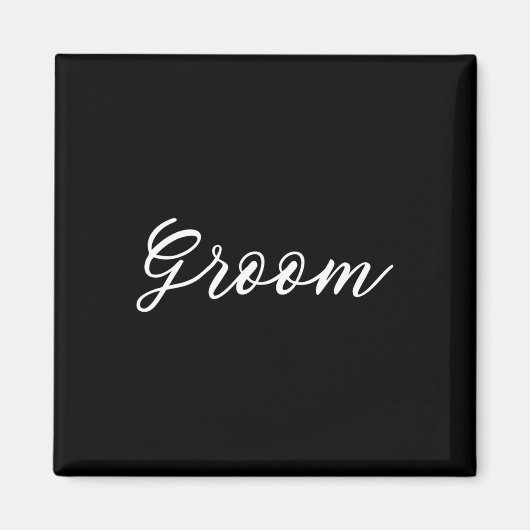 Aimant Mariée et mariée en lune de miel juste mariés Co (Devant)