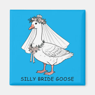 Aimant Mariée Homme À Être Mariage Mariée Silly Oie Se Pr