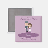 Aimant Mariée mignonne et chambre à coucher Enregistrer l (Recto/Verso)