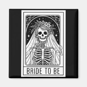 Aimant Mariée pour être gothique Skeleton Tarot Card Bach