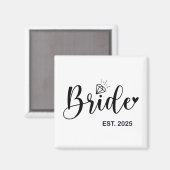 Aimant Mariée Prévu 2025 Fiancée Mme Épouse Enterrement d (Recto/Verso)