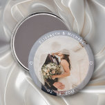 Aimant Mariée simple moderne et de la chambre photo maria<br><div class="desc">Moderne simple mariée et chambre photo mariage Faveur aimant</div>