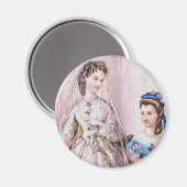 Aimant Mariée victorienne de 1863 (Recto/Verso)