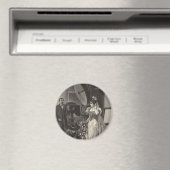 Aimant Mariée Vintage, Portrait de Mariée avec Photograph (In Situ (Lave-vaisselle))