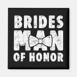 Aimant Mariées Homme D'Honneur Mariage Tee Bachelor Bache
