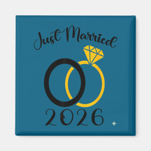 Aimant Mariés 2026 alliance assortie lune de miel