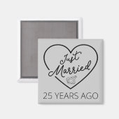 Aimant Mariés depuis 25 ans III (Recto/Verso)