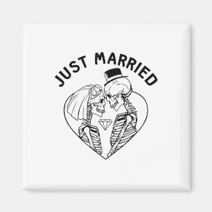 Aimant Mariés depuis peu Mariée Marié Couple de squelette