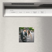 Aimant Mariés Joyeux Noël des Nouveaux Mariés Première Ph (In Situ (Lave-vaisselle))