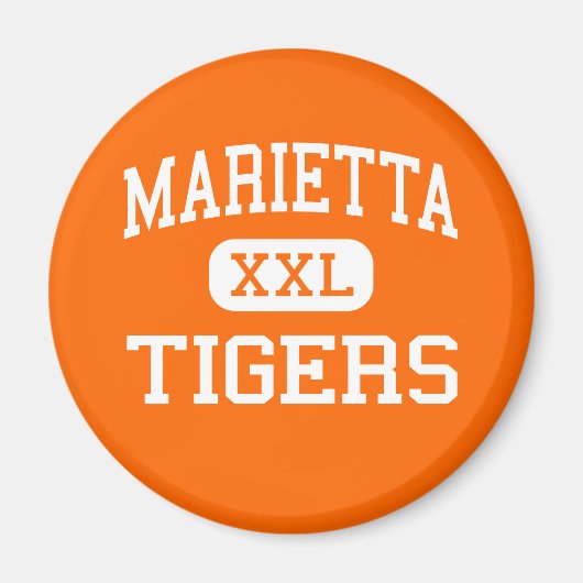 Aimant Marietta - Tigers - Lycée - Marietta Ohio (Devant)