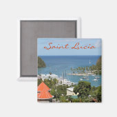 Aimant Marigot Bay Sainte-Lucie (Recto/Verso)