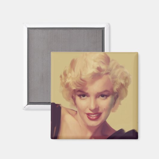 Aimant Marilyn en noir (Recto/Verso)