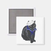 Aimant Marin Chat Noir (Recto/Verso)