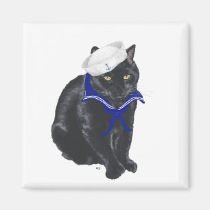 Aimant Marin Chat Noir