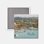 Aimant Marina d'Aruba (Recto/Verso)