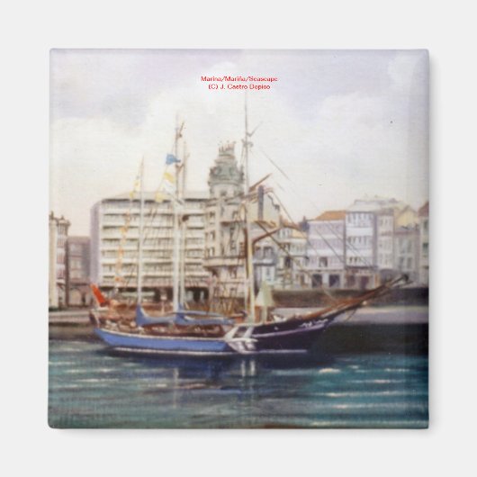 Aimant Marina/Mariña/Mer (Devant)