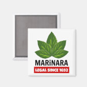 Aimant Marinara Juridique Depuis 1692 Feuilles Basil (Recto/Verso)