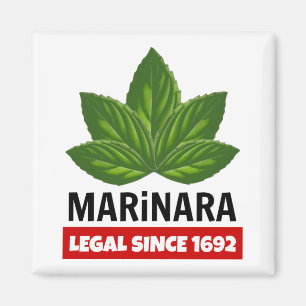 Aimant Marinara Juridique Depuis 1692 Feuilles Basil