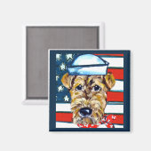 Aimant Marine Airedale (Recto/Verso)