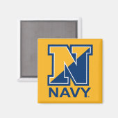 Aimant Marine américaine | Marine initiale N (Recto/Verso)