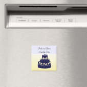 Aimant Marine Blue Cake Enregistrer la date (In Situ (Lave-vaisselle))