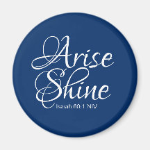 Marine Blue Inspirational Lever et brillant chréti