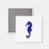 Aimant Marine Blue Seahorse (Recto/Verso)