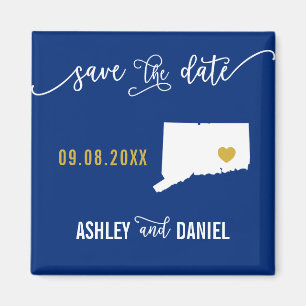 Aimant Marine Connecticut Wedding Enregistrer la Carte de