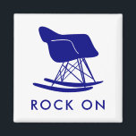 Aimant Marine Mid Century Moderne Rocker Chaise Carré Mag<br><div class="desc">Célébrez votre amour de la modernité du milieu du siècle et Eames avec ces magnets avec la silhouette du rocker en plastique moulé en bleu marine. Allez !</div>