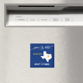 Aimant Marine Texas Wedding Enregistrer la carte de date (In Situ (Lave-vaisselle))