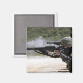 Aimant Marines tirant des fusils de chasse (Recto/Verso)