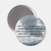 Aimant Mark 11:24 - Foi (Recto/Verso)