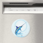 Aimant Marlin Bleu Jaillissant de l'Océan (In Situ (Lave-vaisselle))