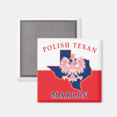 Aimant Marlin polonais Texan (Recto/Verso)