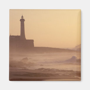 Aimant Maroc, Rabat, Phare au coucher du soleil avec