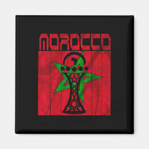Aimant Maroc vintage, j'aime Maroc carte Maroc football