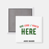 AIMANT MARQUE BLANCHE MODERNE ET PERSONNALISABLE VÉRIFIÉE (Recto/Verso)