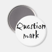 Aimant Marque de question (Recto/Verso)
