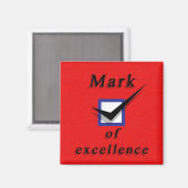 Aimant "Marque d'excellence" (Recto/Verso)