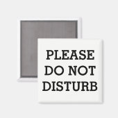 AIMANT MARQUE PORTE MÉTALLIQUE "NE PAS DÉTURBER" (Recto/Verso)
