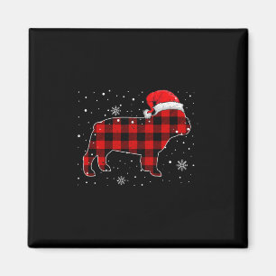 Aimant Marque Pour 50 Buffalo Plaid Bulldog