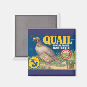 Aimant Marque Quail Contra Costa Bartletts (Recto/Verso)