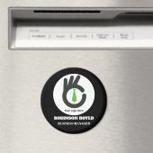 Aimant Marques à skis | Identité du bureau d'entreprise (In Situ (Lave-vaisselle))